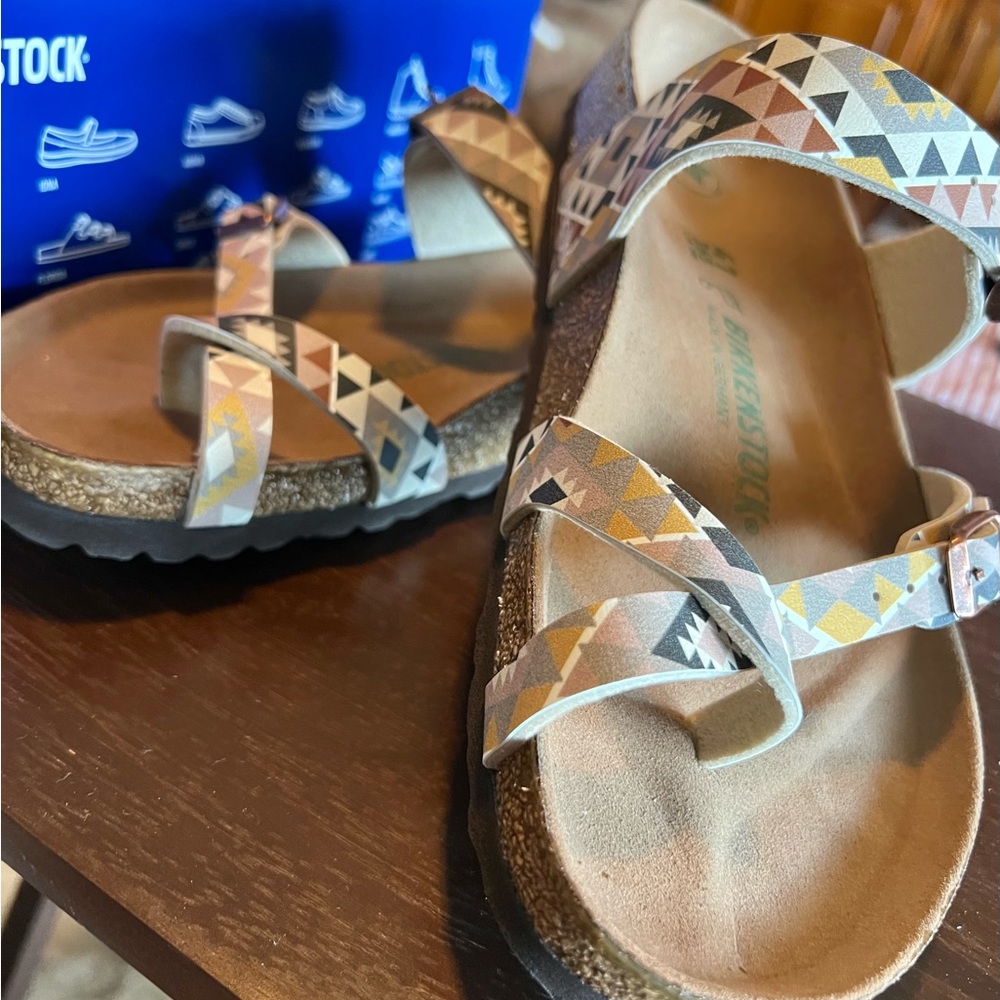 New In Box - Birkenstock Mayari Ethno Mocha Sandal Size 41 Size 10 US Vegan